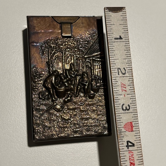 Vintage metal cigarette case - Picture 10 of 11